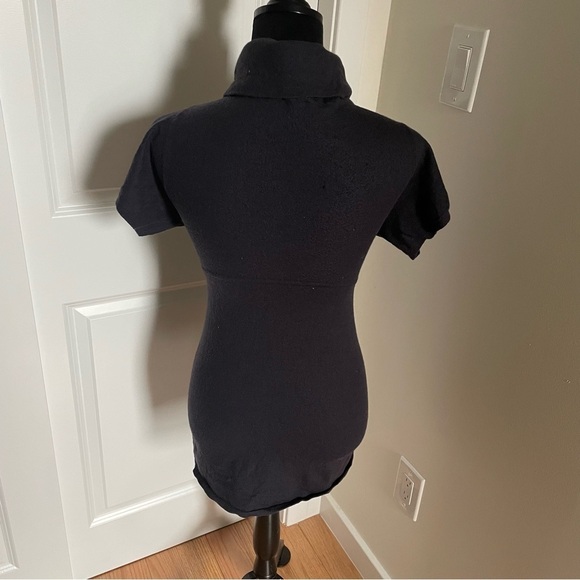 Theory Navy Merino Wool Balsomo Nouvelle Mini Sweater Dress 70671722 EUC Size S - Picture 3 of 10